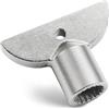 Litorange 304 acciaio inox rubinetto chiave per valvola a parete esterna,Chiave a bussola di precisione per valvola angolare,Resistente al gelo rubinetto esterno manopola,Ricambi rubinetto