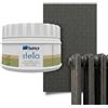 Bianca Stella Smalto per Termosifoni Resistente al Calore, Vernice per Riscaldamento a Base d'Acqua, Antracite Metallizzato, Lucido, Antigraffio & Alta Copertura, 250ml