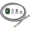 Jrdsw 48293000 48293000 - Rubinetto da cucina estensibile, tubo doccia da 1500 mm, tubo di ricambio zavorrato e 3 adattatori - Numero 48293000