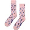 Happy Socks Calzini PENGUIN rosa, Colore: rosa., 41-46