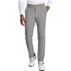 Pioneer Camp Pantaloni da golf da uomo, elasticizzati, traspiranti, lunghi, con elastico in vita e 3 tasche funzionali, grigio., 30 W/32 L