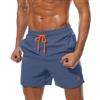 Tansozer Costume Uomo Mare Costumi da Bagno Uomo Pantaloncino Costume Surf Uomo Piscina Impermeabile Pantaloncini Asciugatura Rapida DE Blu Denim S