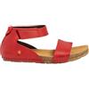 ART 0382 Creta, Sandali Bassi Donna, Rosso, 42 EU