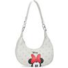 Disney Jumma Disney Bowlogue Minnie Borsa a Tracolla Beige 24x12x6 cm PU e Poliestere