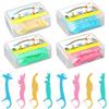 XoeLLe 160 Pezzi Filo Interdentale Superfloss, Filo Interdentale, Superfloss, per Pulizia Denti Rimuovere I Residui di Cibo e La Placca Stuzzicadenti per Pulizia Denti, con Custodia Igienica Portatile
