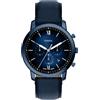 Fossil Neutra Uomo Orologio 44MM in acciaio inossidabile blu, FS6168