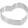 De Buyer Anello per crostata a forma di cuore perforato, 7,6 cm, perfetto per cuocere crostate croccanti a forma di cuore, facile da usare e pulire, prodotto in Francia