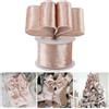 AIMUDI Nastro natalizio in velluto color oro rosa, 6,3 cm, per alberi, ghirlande, festoni, confezioni regalo, ghirlande, decorazioni natalizie, decorazioni per decorazioni natalizie, 9,1 m