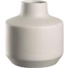 LEONARDO HOME Milano 026820 - Vaso moderno in ceramica, vaso decorativo per bouquet di fiori artistici, elegante vaso per fiori, decorazione accattivante, altezza 21,5 cm, crema, 026820