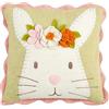 Mud Pie Mini Pillow, Flower; 8 x 8