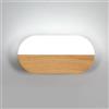 Osairous Applique da Interno LED, Lampada Parete Moderna per Interni, 7W 787LM Lampada a Muro Color Legno per Camera da Letto Soggiorno Corridoio Scale, 6500K Luce Bianca Fredda, 22CM