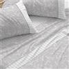 Burrito Blanco | Completo Lenzuola in Cotone | Letto da 200 cm. (+Misure Disponibili) | Design 636 | Colore Grigio (200 x 200 cm)