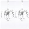 HOHIYA Hanging Garden Crystal Suncatcher Angel Ball finestra arcobaleno decorazione Feng Shui Hanger 30,5 cm (cromo, confezione da 2)