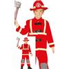 FIESTAS GUIRCA Costume da Pompiere Rosso per Bambini