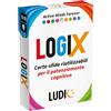 LUDIC - Cards LogiX - Carte-Sfida Riutilizzabili per il Potenziamento Cognitivo | Gioco di Logica con Enigmi ed Esercizi Mentali Progressivi, Gioco di Società per Tutte le Età, 10-99 Anni, Idea Regalo
