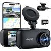 Avylet Dash Cam Auto 4K/2.5K+1080P,5GHz WiFi Doppia Dashcam Con 64G Scheda,Telecamera per Auto IPS 2.8",ADAS Corsia Assist,170° Grandangolo,24H Parcheggio,Visione Notturna,G-Sensor,Registrazione Ciclo