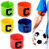 PATIKIL Fascia Da Capitano Di Calcio – 3 Pezzi Arancioni – Nylon Elastico Regolabile – Unisex Bambini E Adulti - 2
