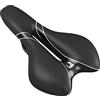 WELLGRO Sella sportiva nera - Sella per bici da corsa - ca. 28 x 16 x 8 cm (L x P x A) - Sedile per bicicletta per mountain bike - bici da trekking - Sellino imbottito