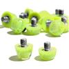 Genérico Tacchetti di Gomma -12 Tacchetti TPU di Ricambio per Scarpe da Calcio (Giallo Fluorescente)