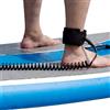 NHTJTHE Guinzaglio Tavola da Surf Safety Line,Guinzaglio da Surf,Spirale Molla Gamba Piede Corda,SUP Guinzaglio TPU Regolabile e Comodo, Nero