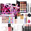 Hinourisha Trucchi Donna, Set Trucchi Donna, Trousse Trucchi Ragazza, Set Make Up, con palette di ombretti, correttore, mascara, eyeliner, pennelli per makeup, Natale, set regalo di compleanno A194