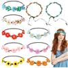 YiiHHooN Coroncine Fiori, 10 Pezzi Coroncina di Fiori per Capelli, Multicolore Coroncine Fiori per Capelli Coroncina Decorazioni Floreali per Capelli per Feste Compleanni Quotidiano