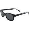 Pacific Coast Sunglasses X-KD - Occhiali da sole da motociclista originali, 20% più grandi, montatura nera, per adulti, Nero, Adult