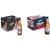 Asahi Super Dry Birra Premium Dry Lager, Cassa Birra con 20 Birre in Bottiglia da 50 cl, 10 L, Alcolica 5.2% & Raffo Cassa Birra con 24 Bottiglie da 33 cl, 7.92 L, Birra Lager dal Gusto Secco