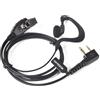 UAYESOK | Cuffie PTT a forma di G | 2 poli per radio | Compatibile con Midland walkie talkie serie Midland G7 Pro G8 G9 Pro M24 M24 Plus M48 M99 G6 XT G7 XTR