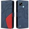 KKEIKO Cover Compatibile con Oppo Realme C21 / Realme C20, Antiurto Custodia in PU Pelle, Magnetico Protettiva Cover a Libro per Oppo Realme C21 / Realme C20, Blu