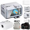 Godox iT30Pro-S iT30Pro S Mini Flash della Fotocamera con Diffusore Bianco Speedlite Camera Flash 560 Flash a Piena Potenza 2,4G Wireless Master & Receiver GN15 TTL 1/8000s para Sony DSLR(Argento)