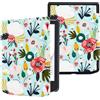 DMluna Custodia per Pocketbook Verse/Verse Pro/Color, Cover Protettiva Funzione Auto Wake/Sleep, Pelle Sintetica Premium, Antigraffio, Anticaduta, Fiore di Collina