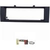 tomzz Audio 2437-005 Set copertura radio compatibile con Mitsubishi Colt Typ Z30 Bj.2004-2008 grigio scuro con adattatore radio ISO