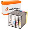 Bubprint 4 Cartucce d'inchiostro compatibili per Canon PGI-2500XL PGI-2500 XL per Maxify iB4050 iB4150 MB5000 MB5050 MB5100 MB5150 MB5155 MB5300 MB5350 MB5400 MB5450 MB5455 Multipack BK/C/M/Y