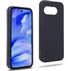 REY Cover in Gel TPU Nera per Google Pixel 9A, Ultra Sottile 0,33 mm, Morbido Flessibile, Custodia Silicone