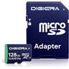 DIGIERA 128 GB Scheda di Memoria microSDXC UHS-I CT100 con Adattatore - Fino a 100 MB/s, C10, U3, V30, Full HD, A2, per Smartphone, Tablet, Fotocamere, Console di Gioco e Droni (Confezione da 1)