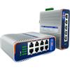 PUSR 5 porte con Interruttore Ethernet industriale Gigabit 10/100/1000Mbps -40°C~85°C Protezione dell'illuminazione 6KV Design antipolvere Protezione IP40 USR-ISG1005