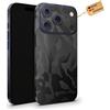 TF Skins Skin compatibile con iPhone 17 Pro Max, pellicola protettiva Skin copertura completa 360° con ritaglio per logo (Shadow Black)