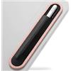 Afterplug - Porta stilo per Apple Pencil 1a e 2a generazione, USB-C e Pro e pennino sottile, design bicolore, base in microfibra, custodia elastica resistente agli strappi, adesivo 3M per il fissaggio