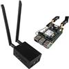 ZDE ZP590A PCIe a WiFi7 6 6E 5 HAT Scheda di espansione WiFi 7 Adattatore con custodia in alluminio ZC501 Scheda periferica PCIe per Raspberry Pi 5 2GB 4GB 8GB 16GB