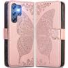 MOJIA Cover in Pelle per Oukitel C61 / C61 Pro / C61 GT, Custodia Premium a Portafoglio con Interno Case in TPU e Porta Carte [Cinturino da Polso in Regalo]. Oro rosa