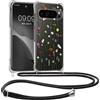 kwmobile Custodia Compatibile con Google Pixel 10 Cover - Back Case in Silicone TPU - Protezione Smartphone con Cordino - multicolore/trasparente