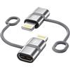 Nipow Adattatore USB C a Lightning 2 Pezzi, Adattatore Lightning USB C PD 36W Ricarica Rapida per iPhone 14 Pro 13 12 11 X XR XS,iPod e altri Dispositivi Light ning,Supporta Ricarica e Sincronizzazione Dati