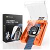 MAGIC JOHN 4 pezzi per Apple Watch Ultra 3/2/1 49 mm [Automatic Align Tech] Pellicola protettiva flessibile in PET per iWatch Ultra, HD trasparente, antigraffio, senza bolle