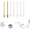 NWANTF Pennini/punte di ricambio in metallo per Samsung Galaxy Tab S11/S11 Ultra S, pennini/punte, clip + organizer (2 pennini in metallo + 5 punte in plastica)