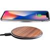 GARCIX Caricatore Wireless Rapido 15W PD Qi Legno Compatibile iPhone 15 14 Compatibile con Galaxy S24 S23 AirPods Design Elegante Casa Ufficio Base Universale Stazione di Induzione Cellulari