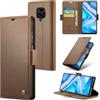 Rerzoiro Cover per Xiaomi Redmi Note 9S / Xiaomi Redmi Note 9 Pro Custodia Portafoglio [Blocco RFID] Premium Pelle PU Wallet Case Flip Libro con Porta Carte Slot Supporto Flip Case, Marrone