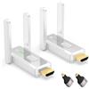 Steetek HDMI Wireless, 150m di Portata 1080P@60Hz Trasmettitore e Ricevitore HDMI, Doppia Banda 2.4G/5G Plug & Play per Streaming, Conferenze, da PC a TV/Monitor/Proiettore