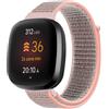 FYISWHO Traspirante Sport Cinturino per Fitbit Versa 4 / Versa 3, Nylon Bracciali Cinturini di Ricambio per Fitbit Sense 2 / Sense