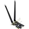GLOTRENDS WA01 Adattatore Bluetooth M.2 E Key to PCIe X1 WiFi per modulo M.2 WiFi 4/5/6/6e/7/Coral TPU, con kit antenna SMA 6-dBi